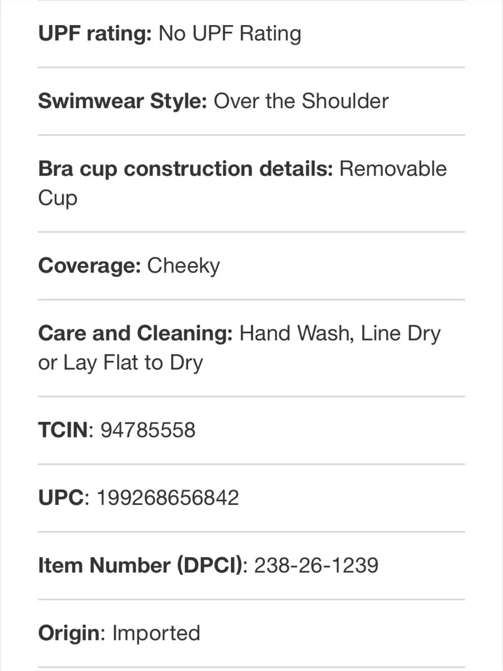 Shade & Shore One Piece Swimsuit (size M)